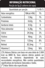 Tabela nutricional - Opn